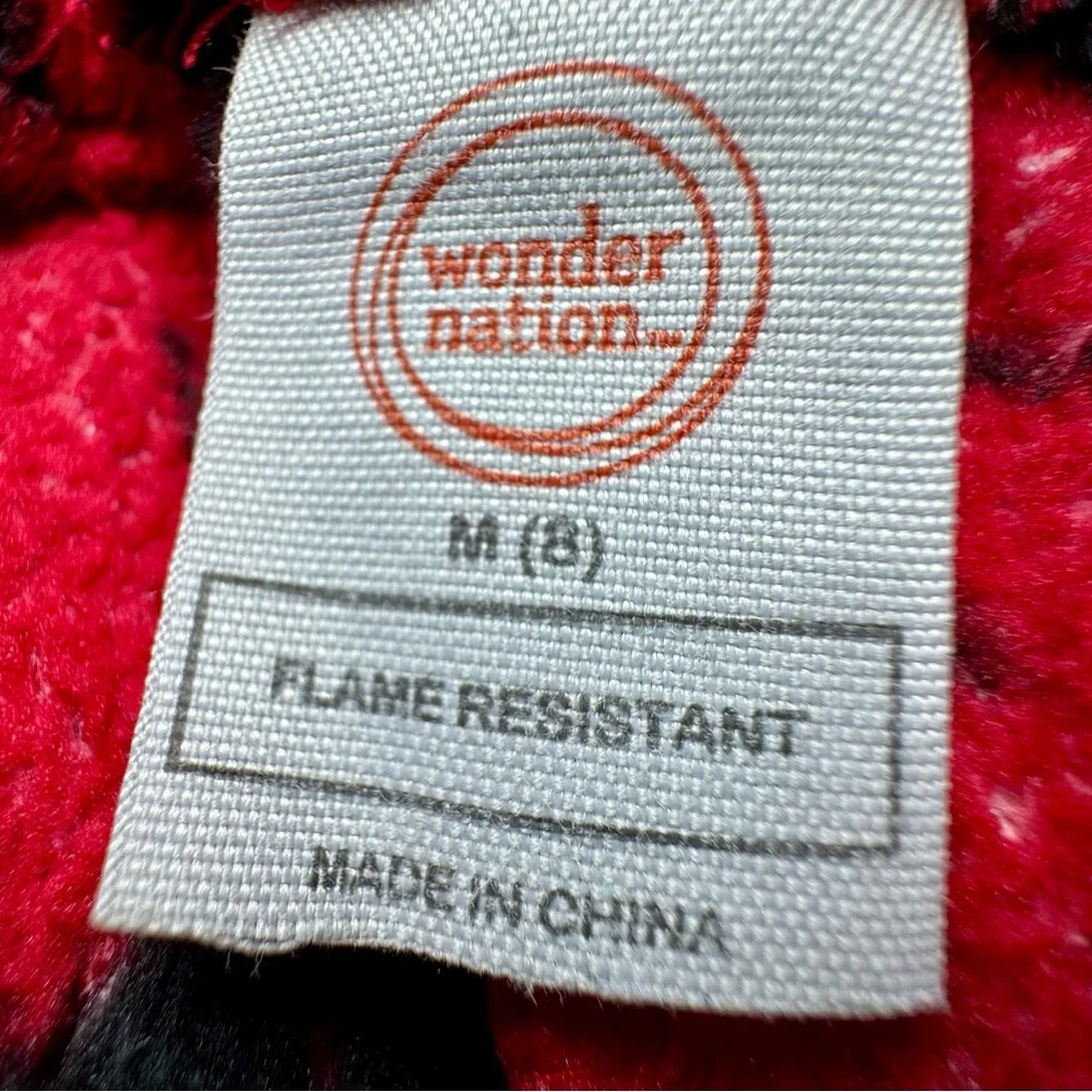 Red Moose Print Fluffy Pajama Pants #1037